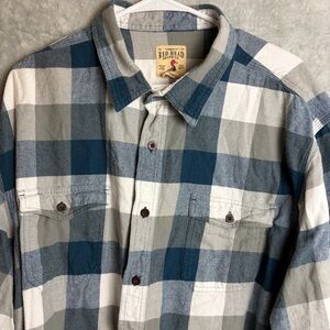 3XL Buffalo Plaid Flannel Button Up Retro Shirt Red Head Ultimate Mens Classic